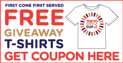 Tokyo City Cup T-shirts Give Away Coupon